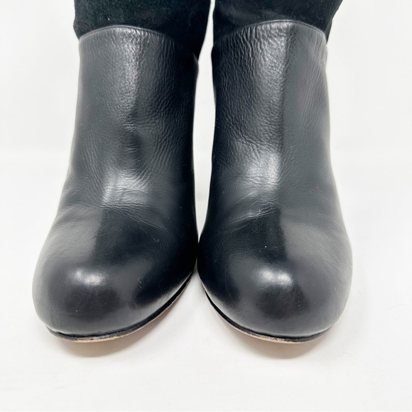 Rachel Zoe Leather Claudia Slouch Heeled Boots - Picture 9 of 13